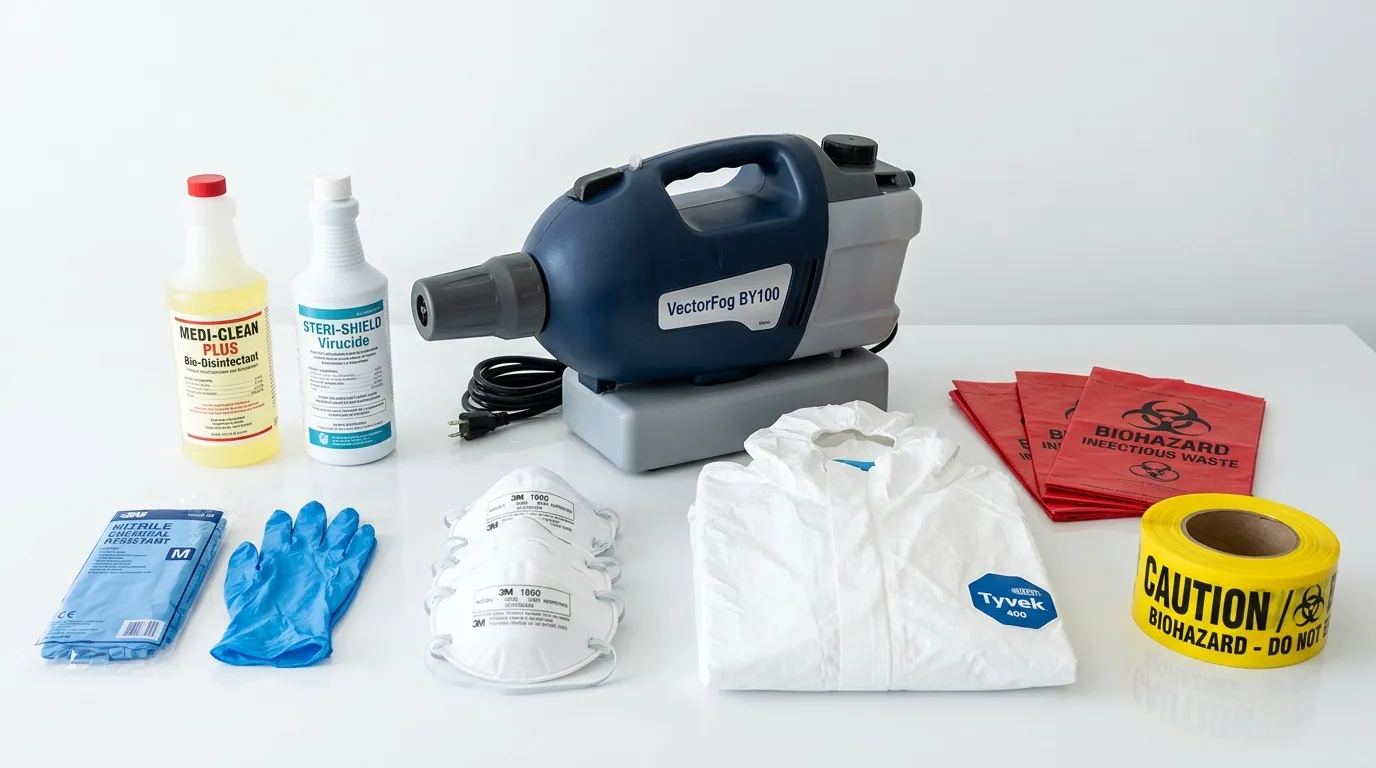 Professional biohazard remediation crew working in Lake Wales